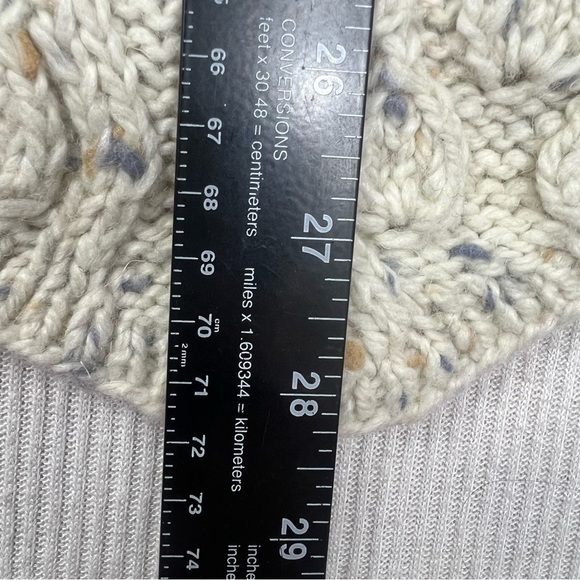 Vintage Express Tricot Handknit Sweater Vest Cream Angora Wool Blend Size Large - Picture 10 of 10